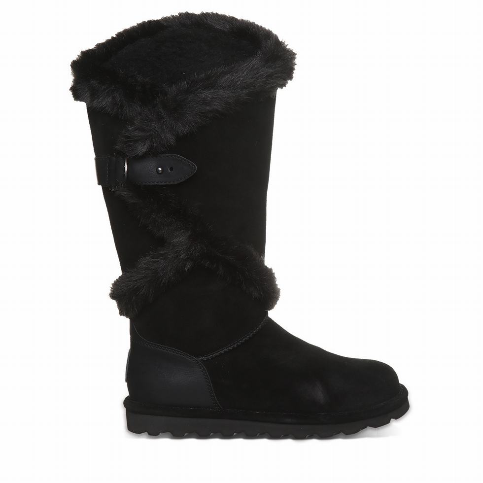 Bearpaw Sheilah Laarzen Dames Zwart | RWG8755AB