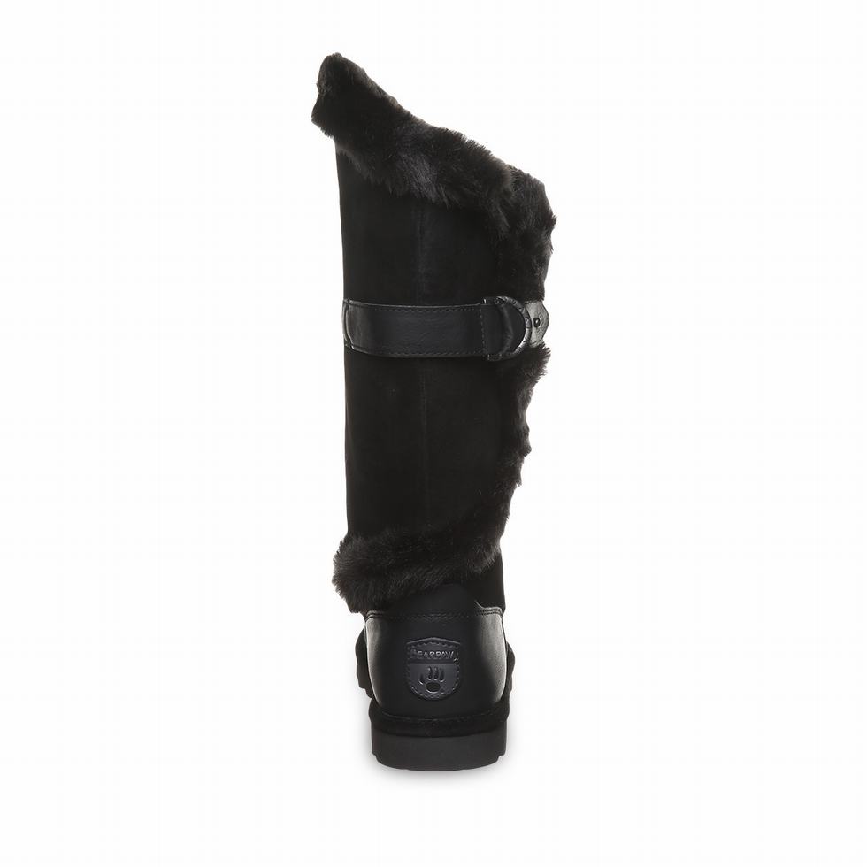 Bearpaw Sheilah Laarzen Dames Zwart | RWG8755AB