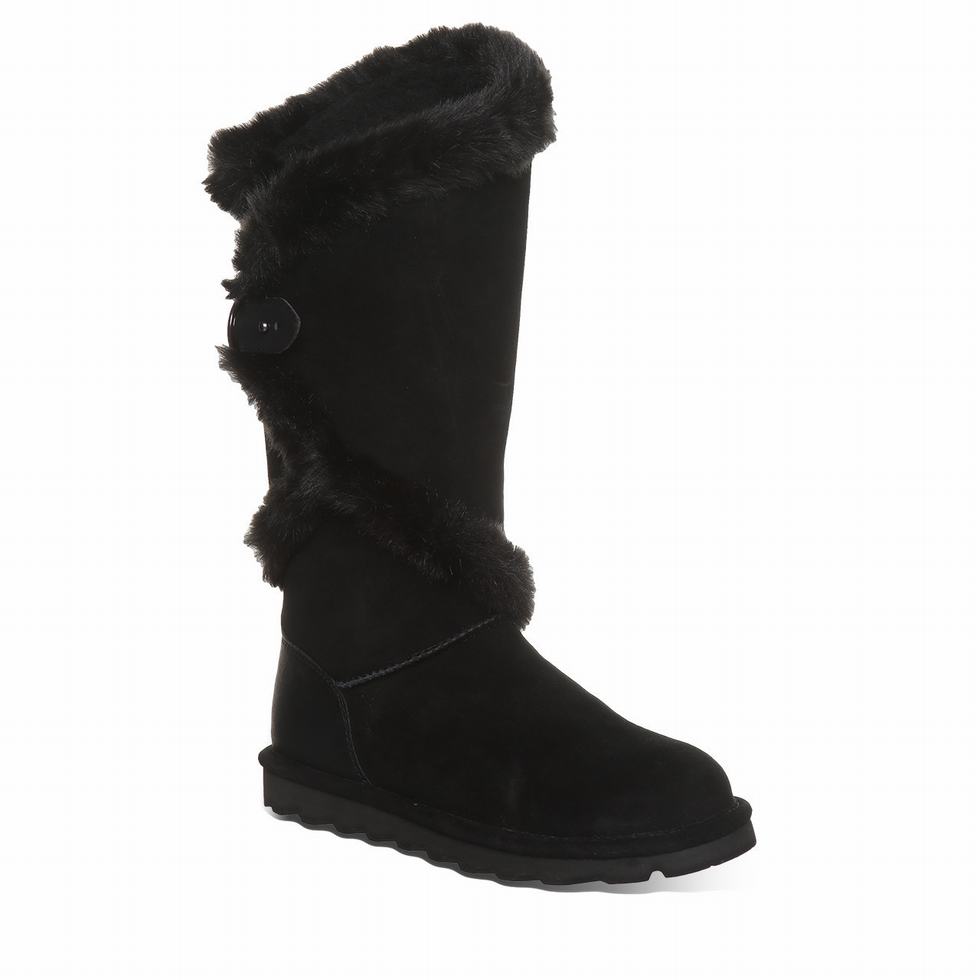 Bearpaw Sheilah Laarzen Dames Zwart | RWG8755AB