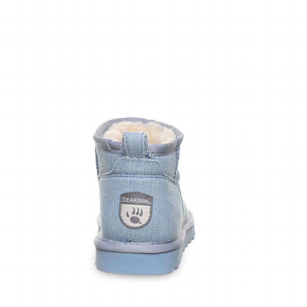 Bearpaw Shorty Vegan Laarzen Dames Blauw | KGD4192JP