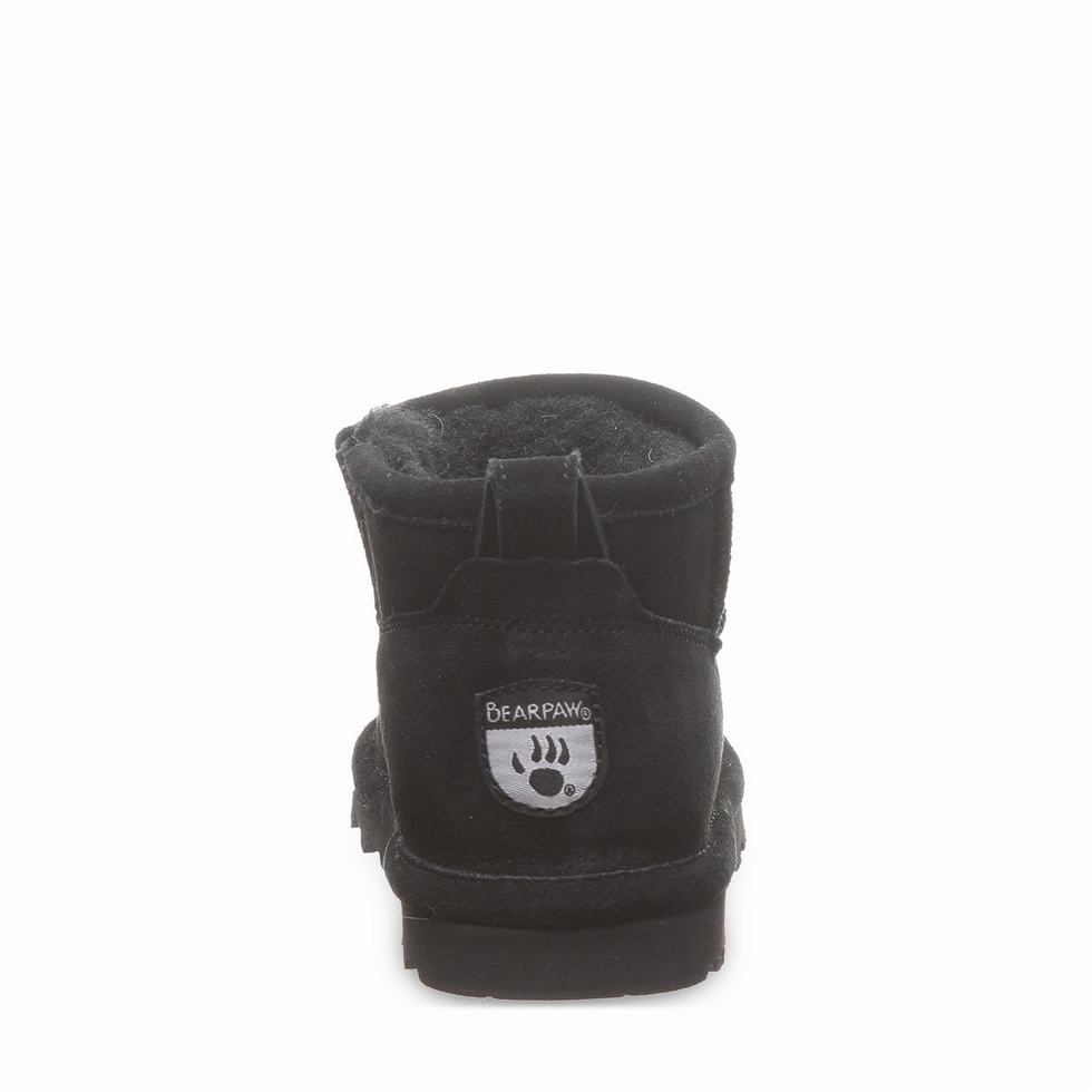 Bearpaw Shorty Youth Laarzen Kinderen Zwart | VFK9169BL