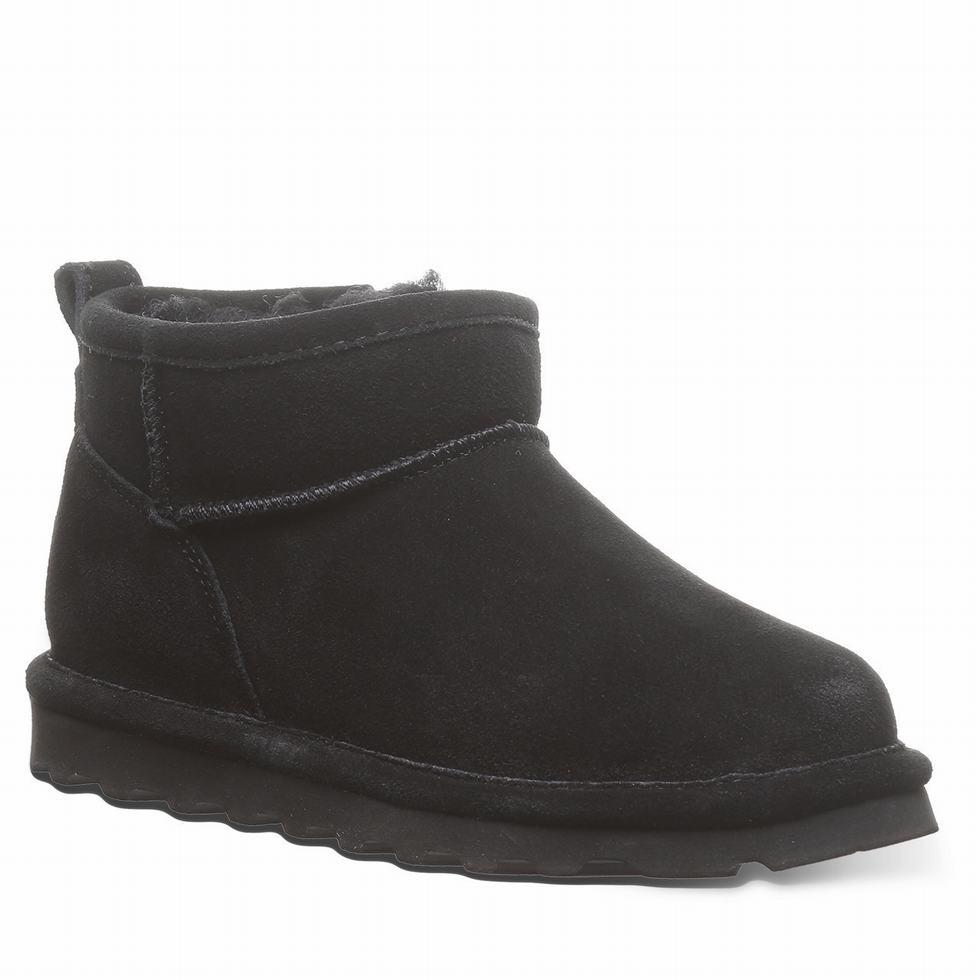 Bearpaw Shorty Youth Laarzen Kinderen Zwart | VFK9169BL