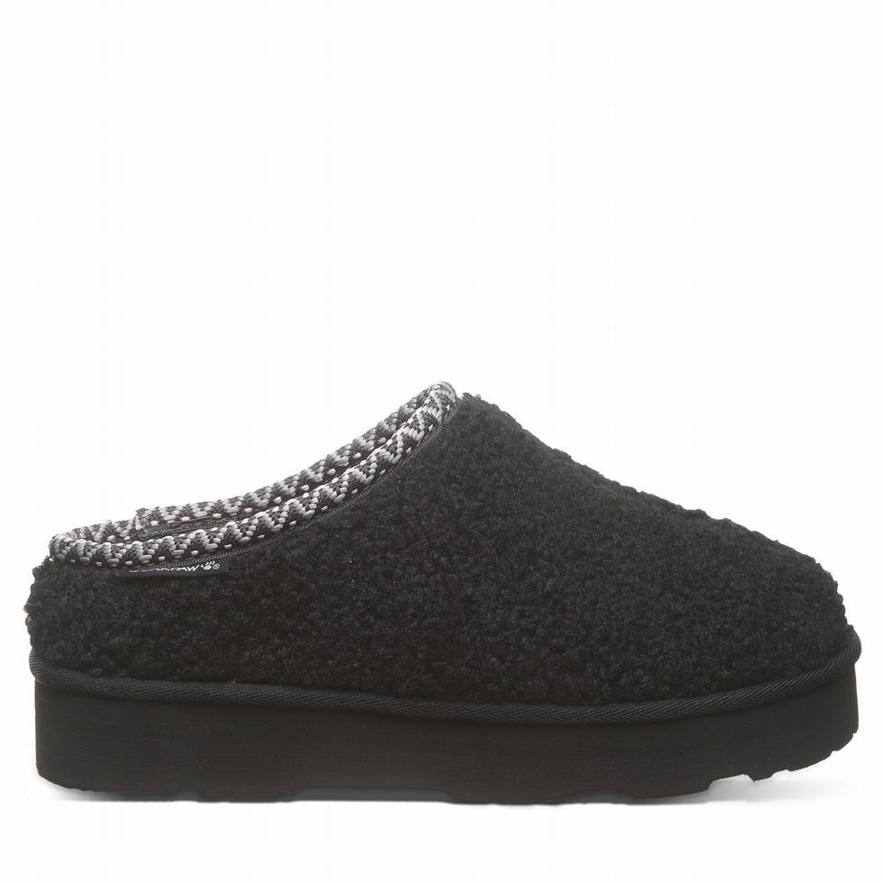 Bearpaw Snuggle Martis Pantoffels Dames Zwart | KOS9845IR