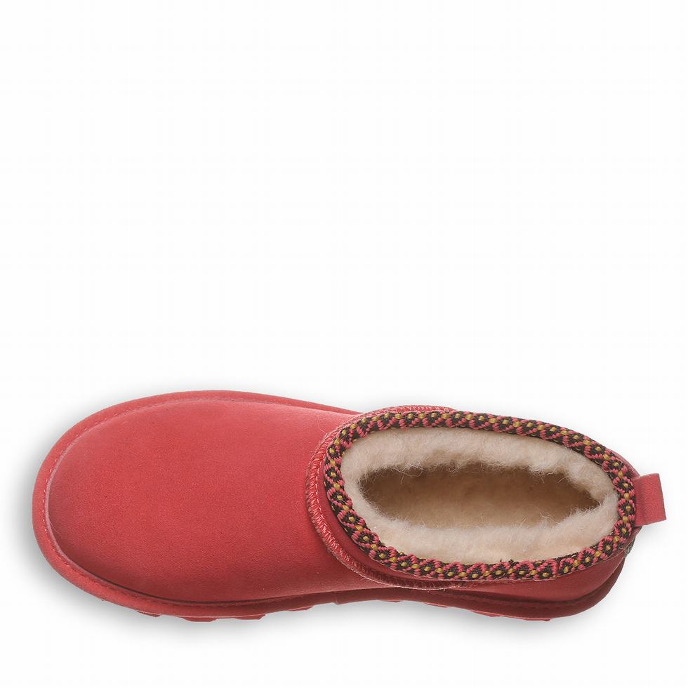 Bearpaw Super Shorty Deco Laarzen Dames Rood | JUV5070ZI