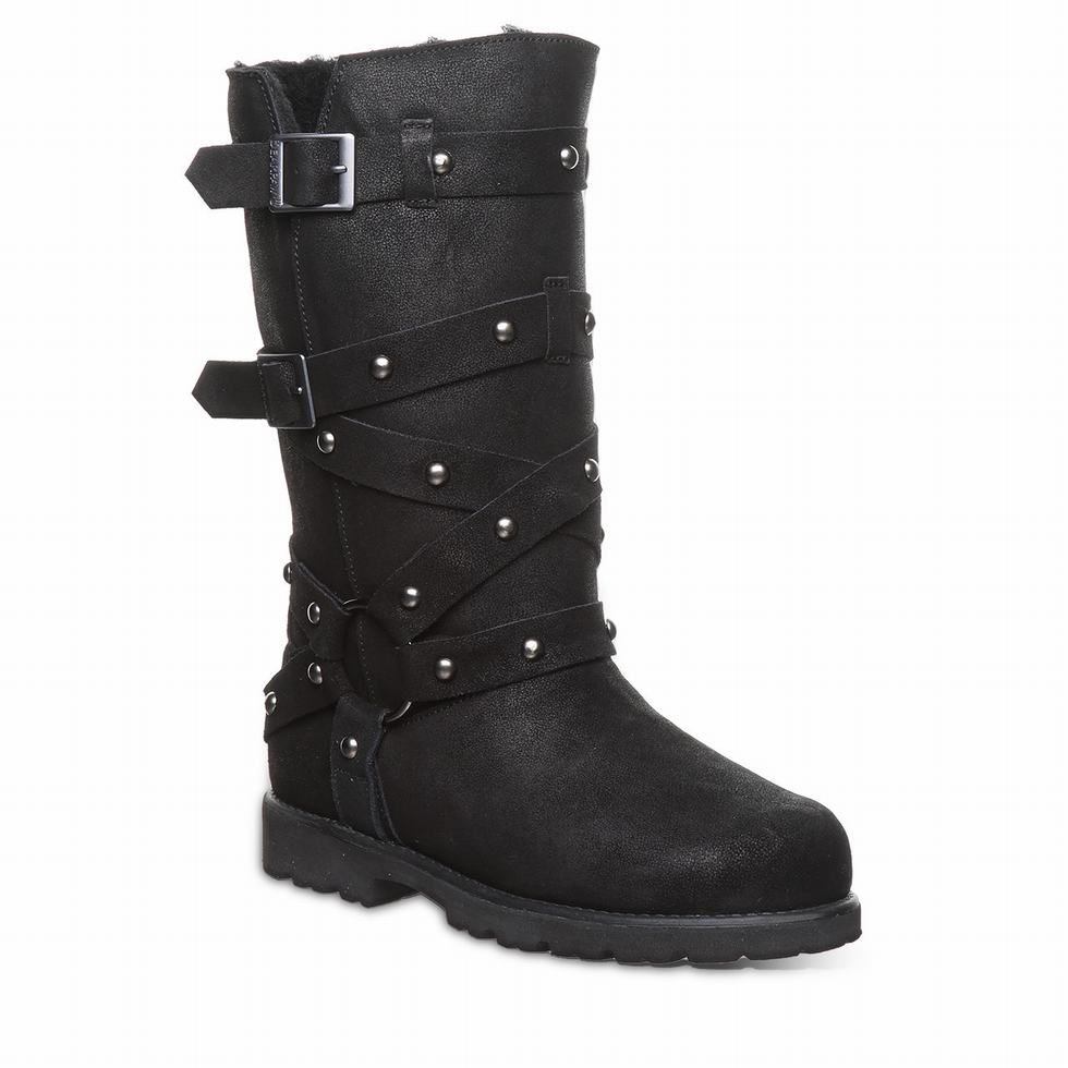 Bearpaw Theo Laarzen Dames Zwart | PJV8878GO