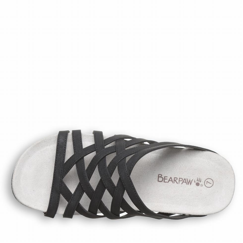 Bearpaw Zinnia Sandalen Dames Zwart | DFN1009OV